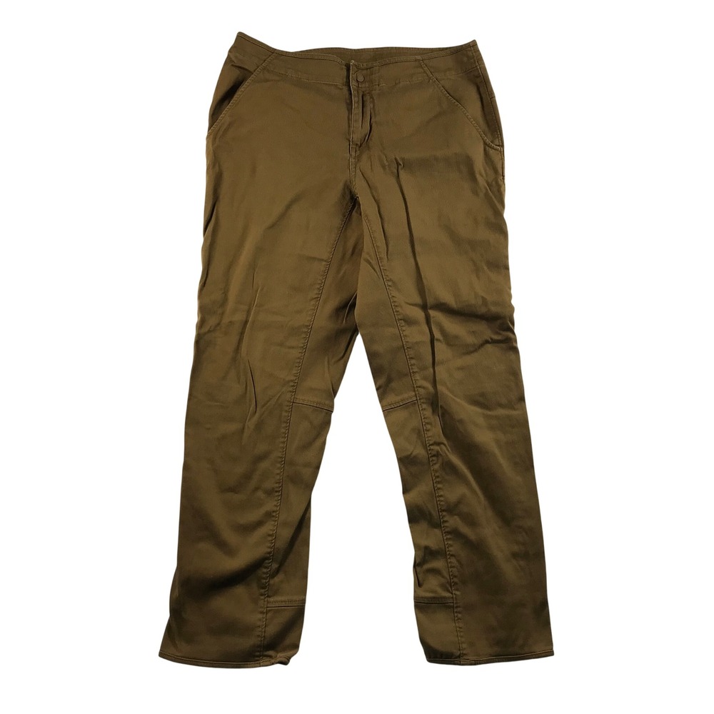 Mountain Hardwear Womens Brown Straight Leg Hiking Pants Size 8 Stretch Cotton